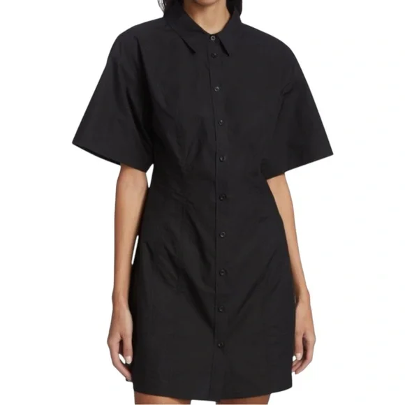 frame smocked shirt dress Frame Smocked Shirt Dress In Mandarin - 30% Off